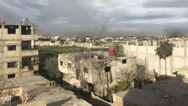 Dans la Ghouta orientale, en Syrie - Sputnik Afrique