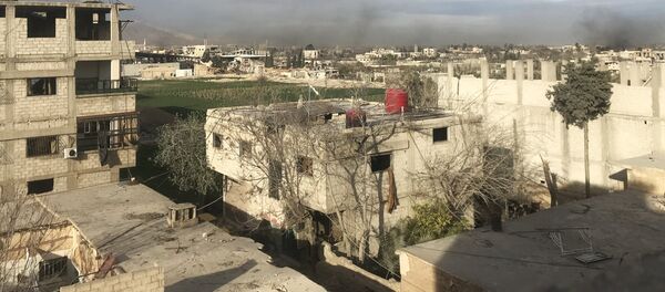 Dans la Ghouta orientale, en Syrie - Sputnik Afrique