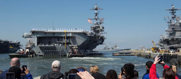 L'USS Harry S.Truman quitte la base navale de Norfolk - Sputnik Afrique
