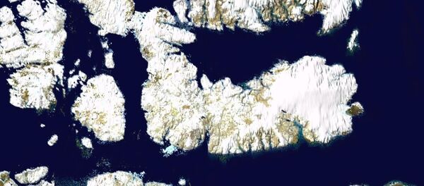 Photo satellite de l'île Devon et des îles environnantes. - Sputnik Afrique