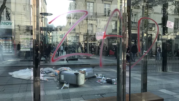 Une nouvelle manifestation pro-zadistes à Nantes, le 14 avril 2018 - Sputnik Afrique