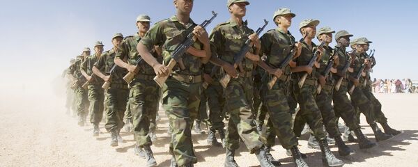  Des soldats du Front Polisario en parade au village de Tifariti aun Sahara occidental - Sputnik Afrique