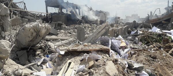 Les lieux de l'attaque aux missiles occidentales contre Damas (14 avril 2018) - Sputnik Afrique