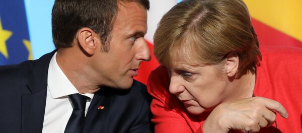 Angela Merkel et Emmanuel Macron - Sputnik Afrique
