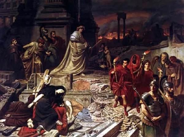 Néron sur les ruines de Rome, par Carl Theodor von Piloty Néron sur les ruines de Rome, par Carl Theodor von Piloty - Sputnik Afrique
