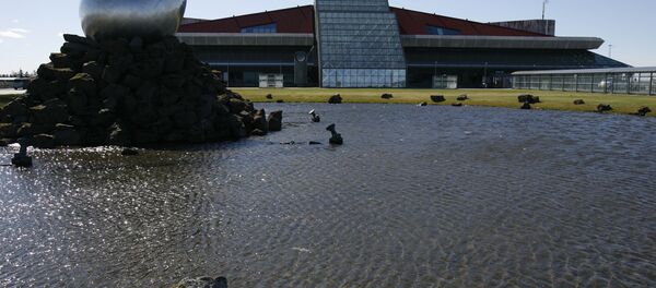 A general view of the exterior of Keflavik airport, Keflavik, Iceland - Sputnik Afrique