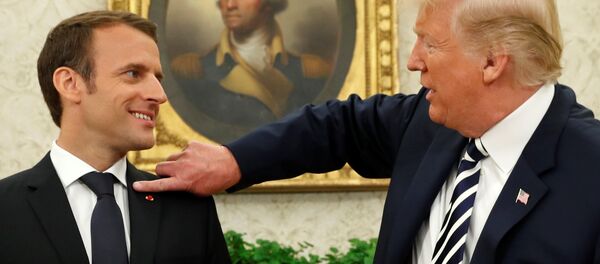 Emmanuel Macron et Donald Trump - Sputnik Afrique