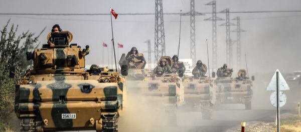 Les militaires turcs auraient transféré du matériel militaire à la frontière syrienne (image d'illustration) - Sputnik Afrique