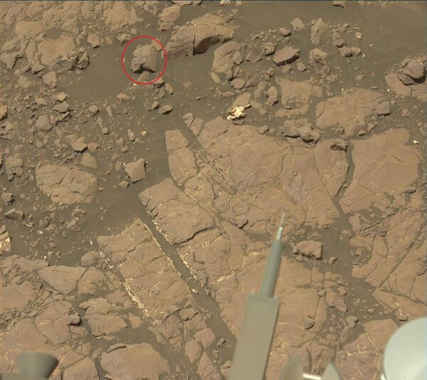 Un cliché réalisé par le rover Curiosity à la surface de Mars Un cliché réalisé par le rover Curiosity à la surface de Mars - Sputnik Afrique