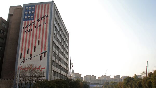 Graffiti anti-USA à Téhéran - Sputnik Afrique