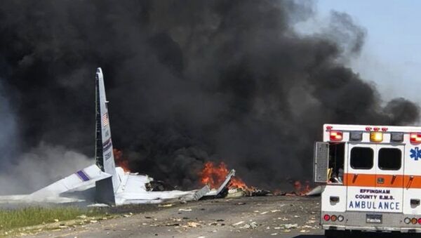 Un avion militaire US C-130 s’écrase dans l’État de Géorgie, des victimes - Sputnik Afrique