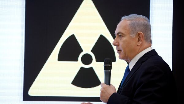 Israeli Prime minister Benjamin Netanyahu speaks during a news conference at the Ministry of Defence in Tel Aviv, Israel, April 30, 2018. - Sputnik Afrique