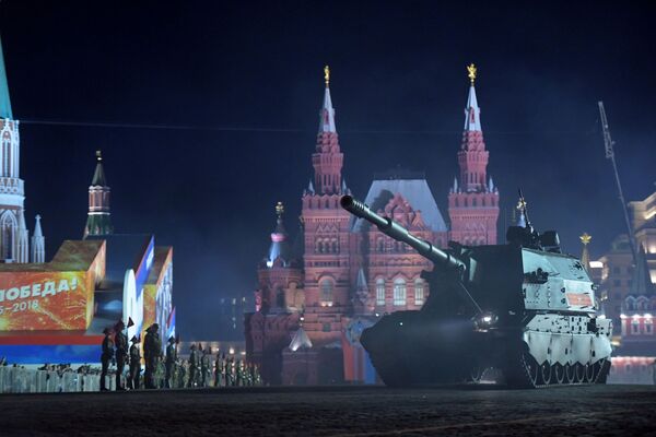 Répétition nocturne du défilé de la Victoire à Moscou - Sputnik Afrique