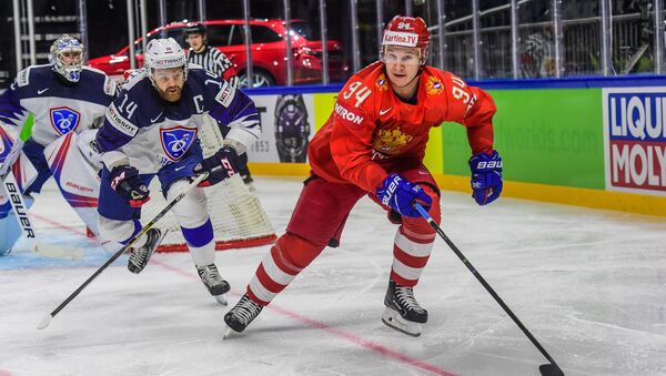 Alexandre Barabanov, joueur de la sélection russe de hockey sur glace - Sputnik Afrique
