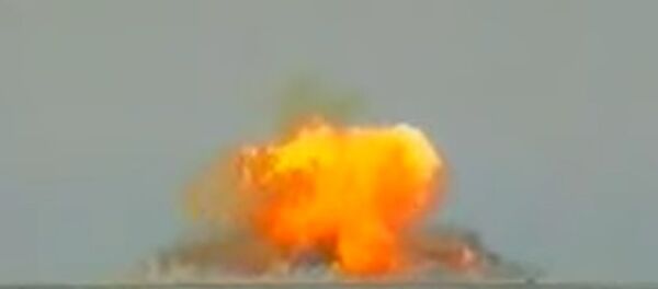 L'explosion d'une munition thermobarique - Sputnik Afrique