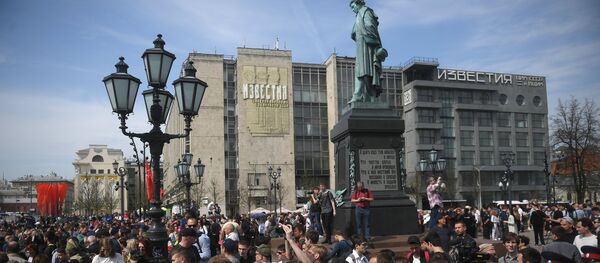 Manifestation non autorisée à Moscou (5 mai 2018) - Sputnik Afrique