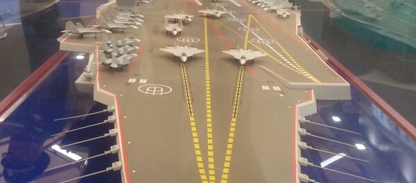 Modelo del portaviones de proyecto 23000 Shtorm (archivo) - Sputnik Afrique