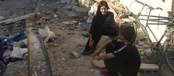 Carla Ortiz, actrice et réalisatrice bolivienne, en Syrie - Sputnik Afrique