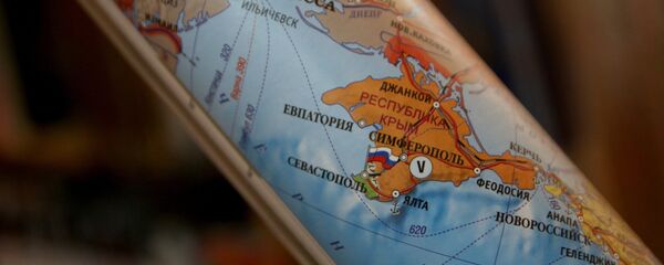 Une carte montrant la Crimée comme une partie de la Russie - Sputnik Afrique