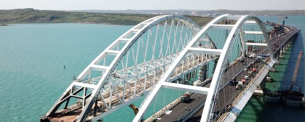 Le chantier du pont de Crimée - Sputnik Afrique