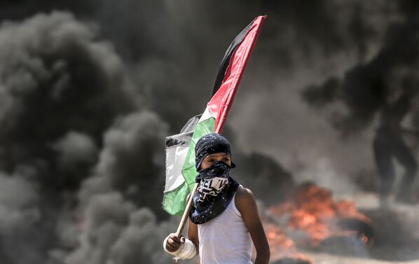 Manifestations à Gaza: affrontements entre Palestiniens et troupes israéliennes - Sputnik Afrique
