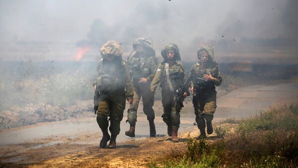 Les soldats israéliens, frontière entre Israël et Gaza - Sputnik Afrique