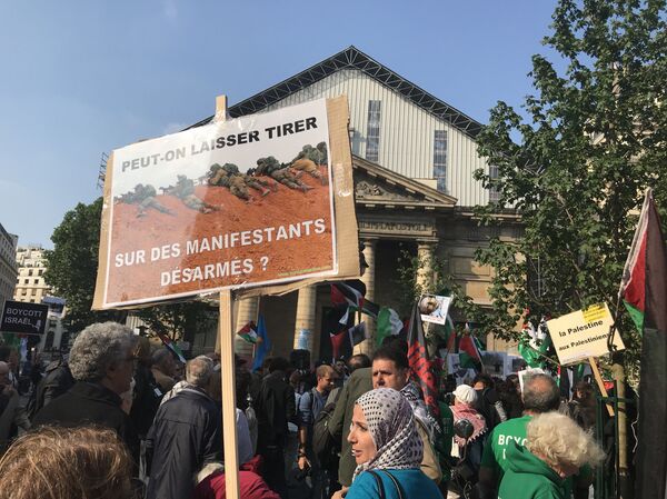 Manifestation de soutien à la Palestine  - Sputnik Afrique