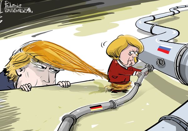 Donald Trump met la pression sur Merkel Donald Trump met la pression sur Merkel - Sputnik Afrique