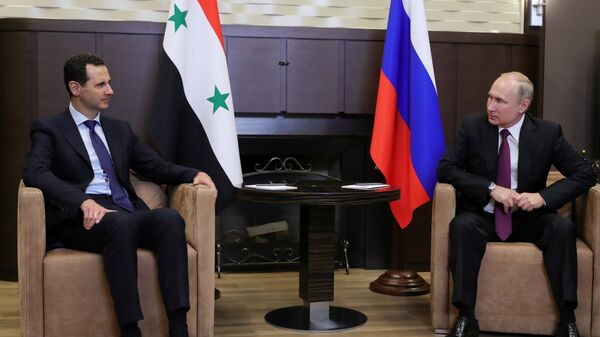 Vladimir Poutine et Bachar el-Assad - Sputnik Afrique