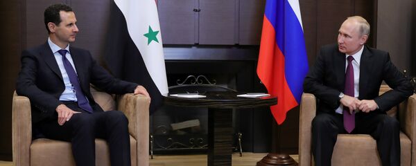 Vladimir Poutine et Bachar el-Assad - Sputnik Afrique