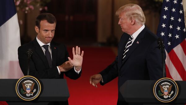 Emmanuel Macron et Donald Trump - Sputnik Afrique