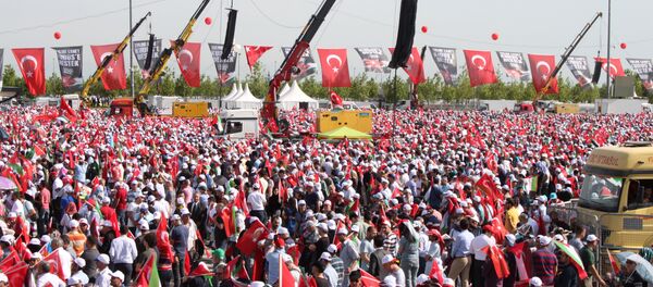 Une manifestation à Istanbul pour soutenir les Palestiniens - Sputnik Afrique