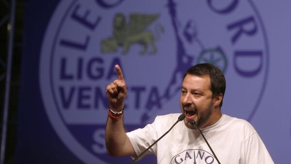 Il leader della Lega Nord Matteo Salvini - Sputnik Afrique