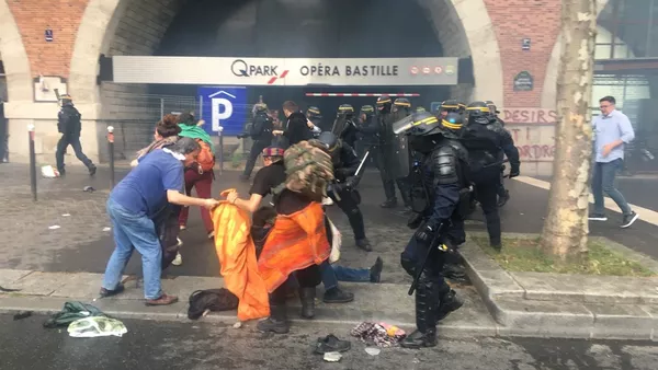 Désordres lors de la manifestation parisienne contre les réformes de Macron, 22 mai 2018 - Sputnik Afrique