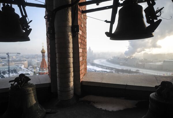 Le carillon de la tour Saint-Sauveur du Kremlin de Moscou - Sputnik Afrique