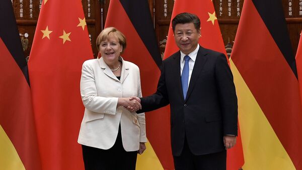 Angela Merkel et Xi Jinping - Sputnik Afrique