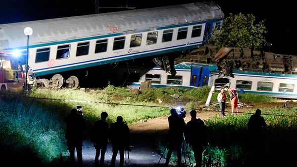 Collision en Italie entre un train et un camion - Sputnik Afrique