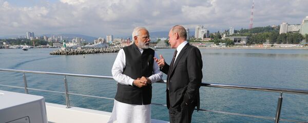 Narendra Modi et Poutine - Sputnik Afrique