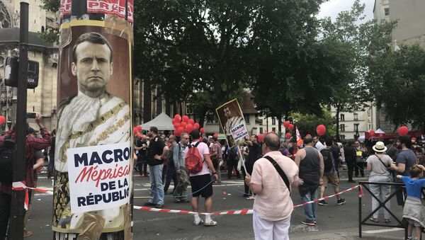 Les manifestations contre la politique de Macron se poursuivent à Paris le 26 mai - Sputnik Afrique