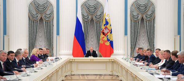 rencontre de Vladimir Poutine avec les ministres rencontre de Vladimir Poutine avec les ministres - Sputnik Afrique