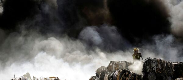 Un gigantesque incendie dans un parc d’attractions près de Strasbourg (image d'illustration) - Sputnik Afrique