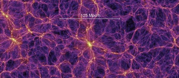 Космическая паутина, состоящая из обычной и темной материи - Sputnik Afrique