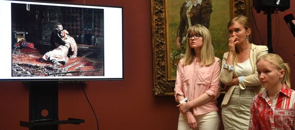Брифинг по поводу повреждения картины И. Репина в Третьяковской галерее - Sputnik Afrique
