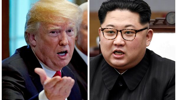 Donald Trump et Kim Jong-un - Sputnik Afrique