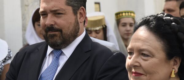 Le grand-duc Georgi Mikhaïlovitch Romanov et sa mère, Maria Vladimirovna (image d'illustration) - Sputnik Afrique