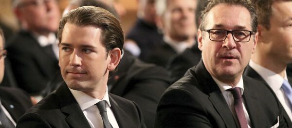 Sebastian Kurz et Heinz-Christian Strache - Sputnik Afrique