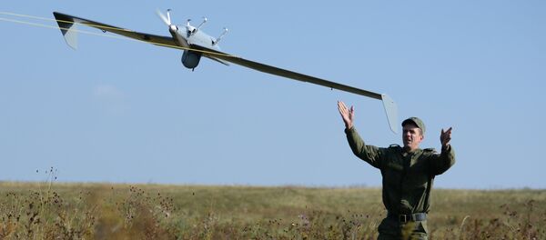 Launch of UAV during an exercise. File photo - Sputnik Afrique