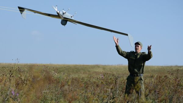 Launch of UAV during an exercise. File photo - Sputnik Afrique