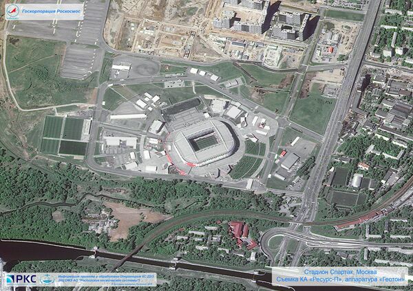 Les stades de la Coupe du Monde de la FIFA 2018 vus de l’espace - Sputnik Afrique