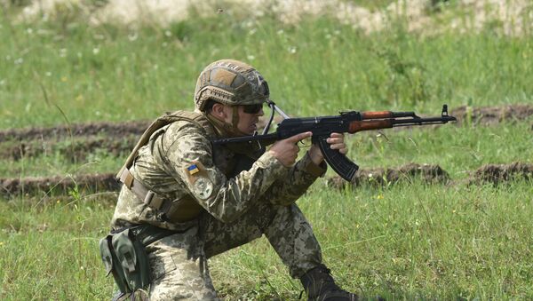 Exercices de l'armée ukrainienne (image d'illustration) - Sputnik Afrique
